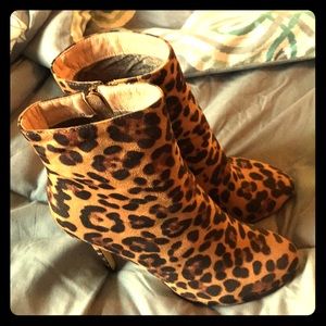Leopard Print Booties